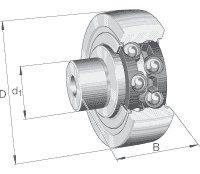 Направляющие ролики с цапфой ZL52..-DRS