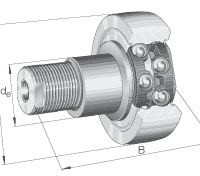 Направляющие ролики с цапфой ZLE52..-2Z