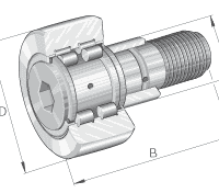 Опорные ролики с цапфой PWKRE..-2RS