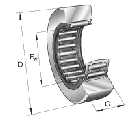 Опорные ролики RNA22..-2RSR