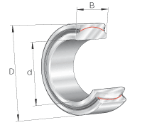 Шарнирные подшипники GE..-UK-2RS