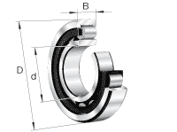 Цилиндрические роликоподшипники NU19