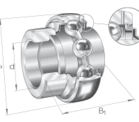 Закрепляемые подшипники GE..-KRR-B-FA101