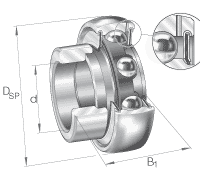 Закрепляемые подшипники GRA..-NPP-B-AS2/V